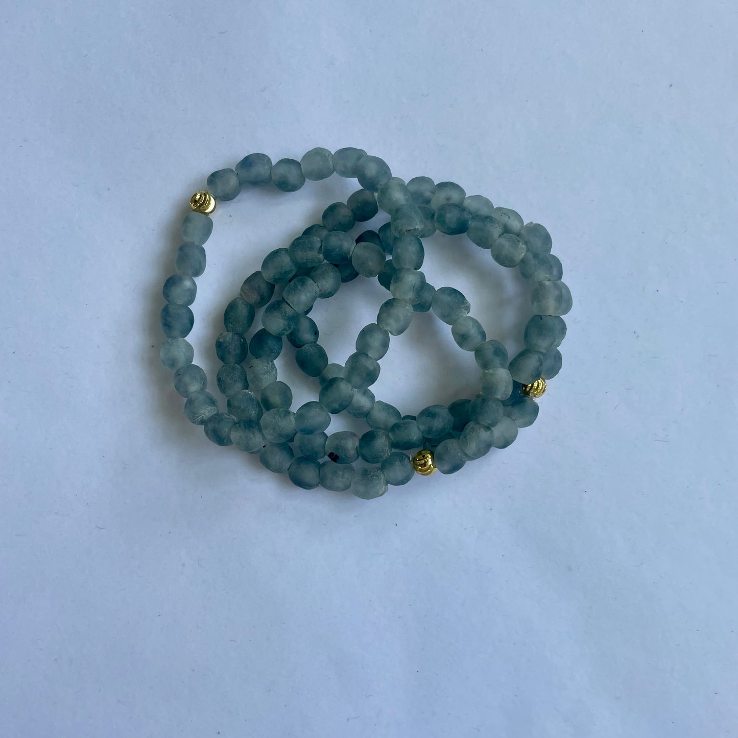Recycled glass bracelet from Ghana