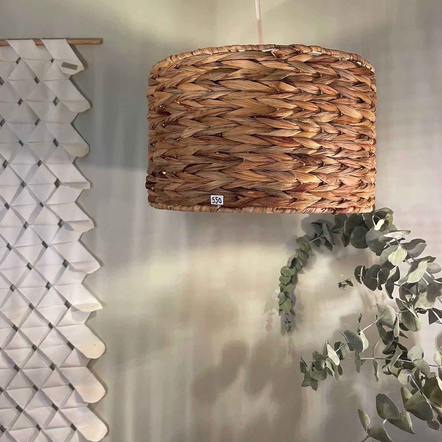 Wicker lampshade, Cameroon