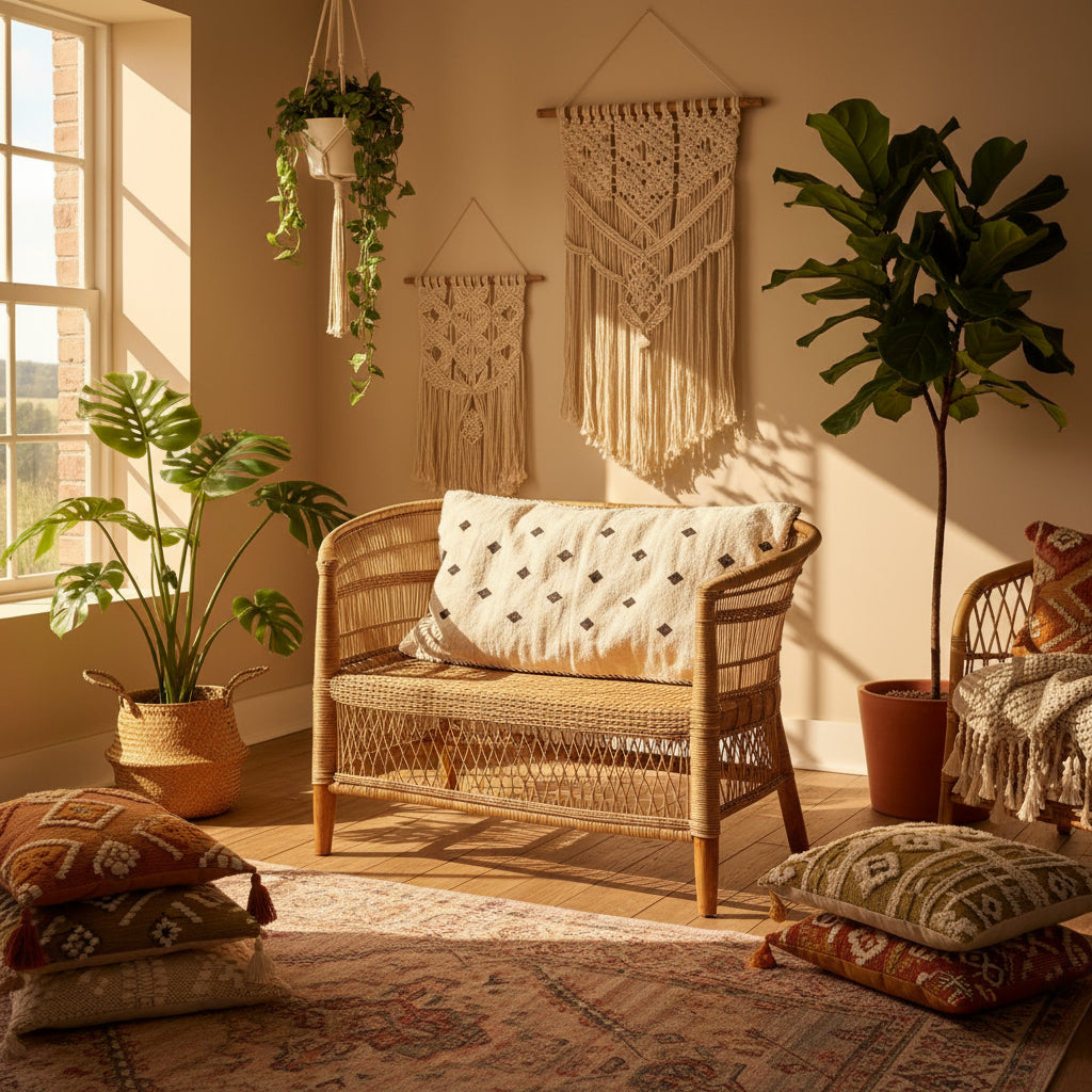 Dobbelt-puder i uld, fra Marokko