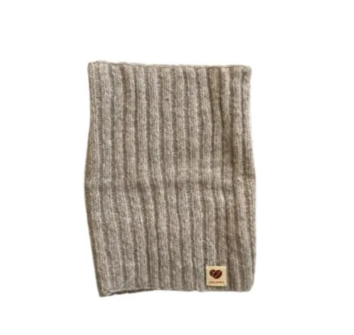 Coffee Beanie, Neckwarmer (Halsedisse) in wool, Several colors, Burundi