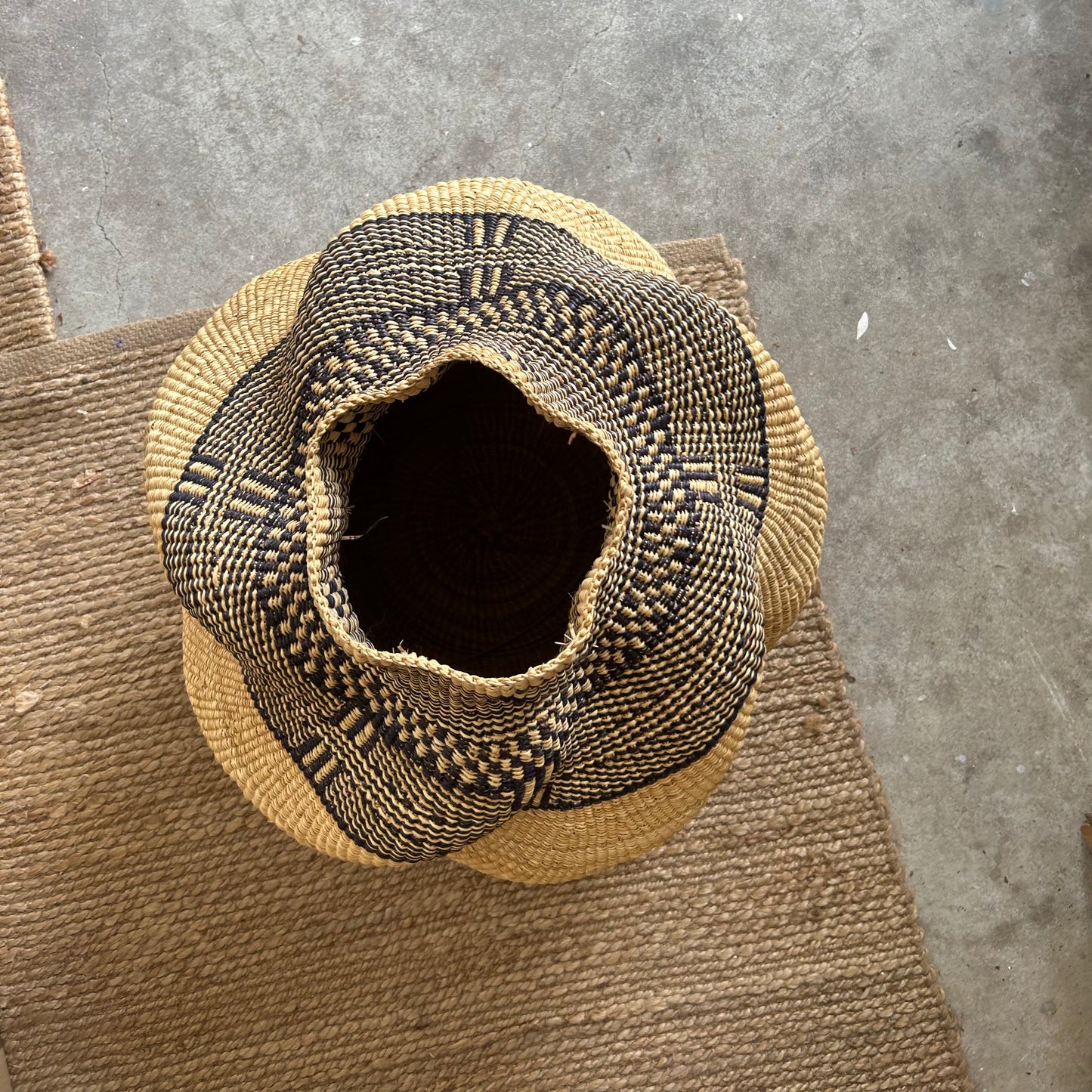 Basket for decoration, Fair Trade from Ghana