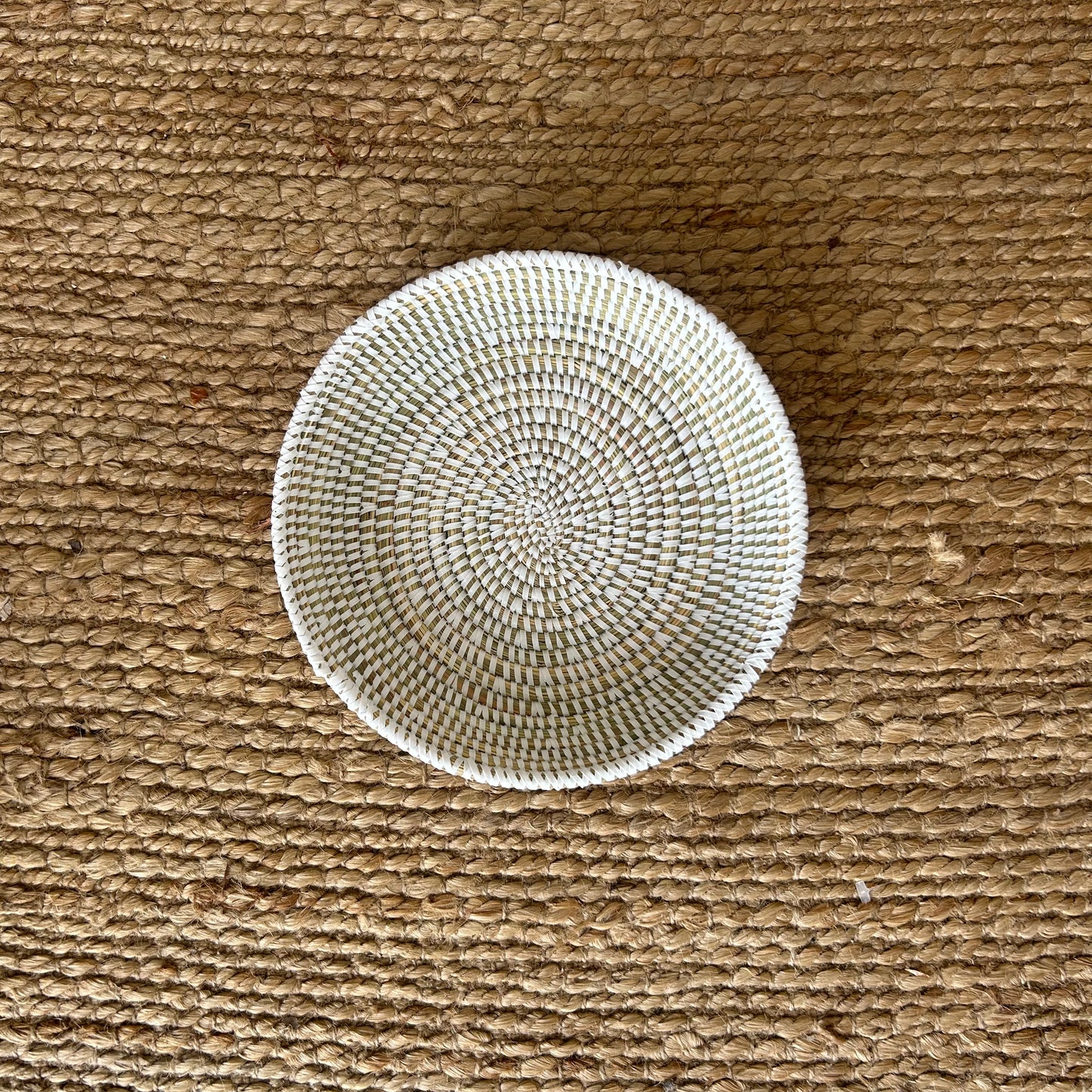 Bread basket / serving tray. White, three sizes. Fair Trade, Senegal.
