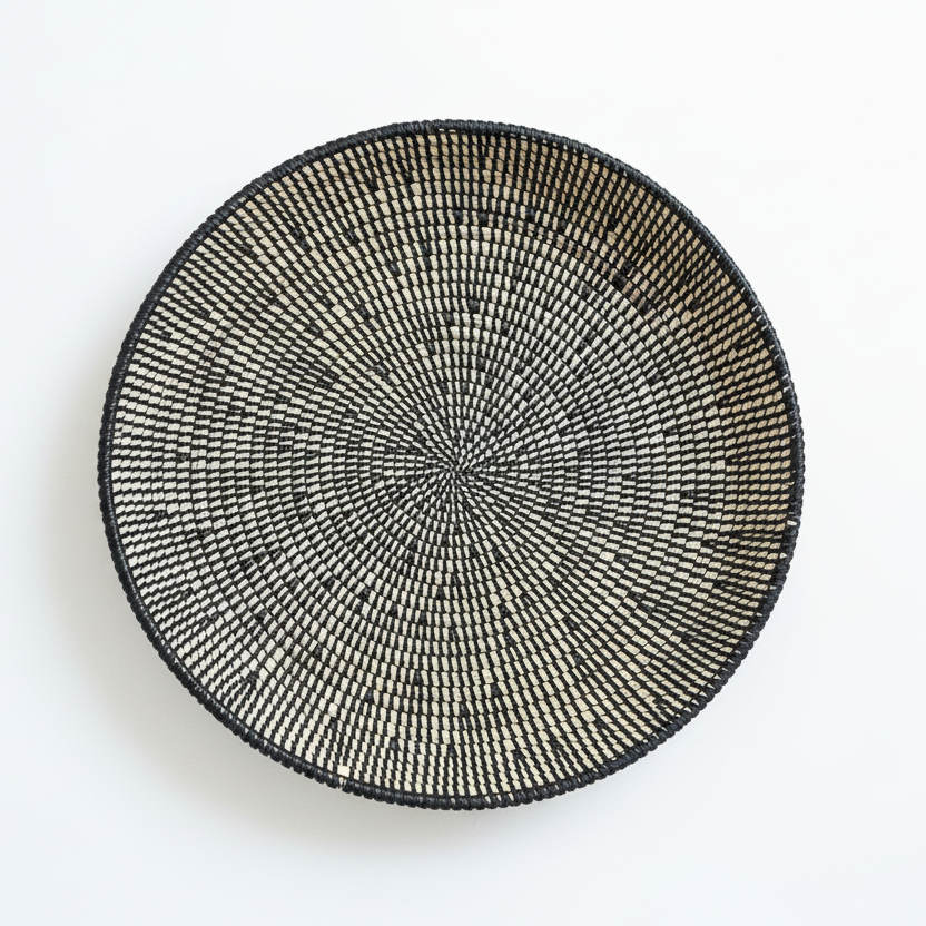 Bread basket / serving tray. Solid color, three sizes. Fair Trade, Senegal.