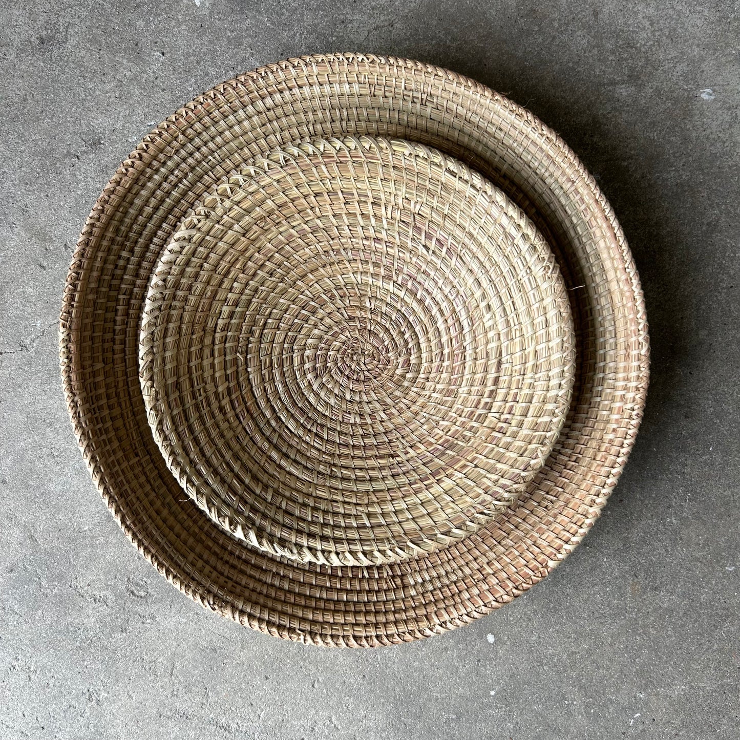 Tray in organic. Small. Handwoven. Fair Trade from Senegal