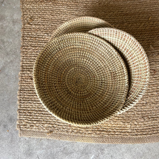 Tray in organic. Small. Handwoven. Fair Trade from Senegal