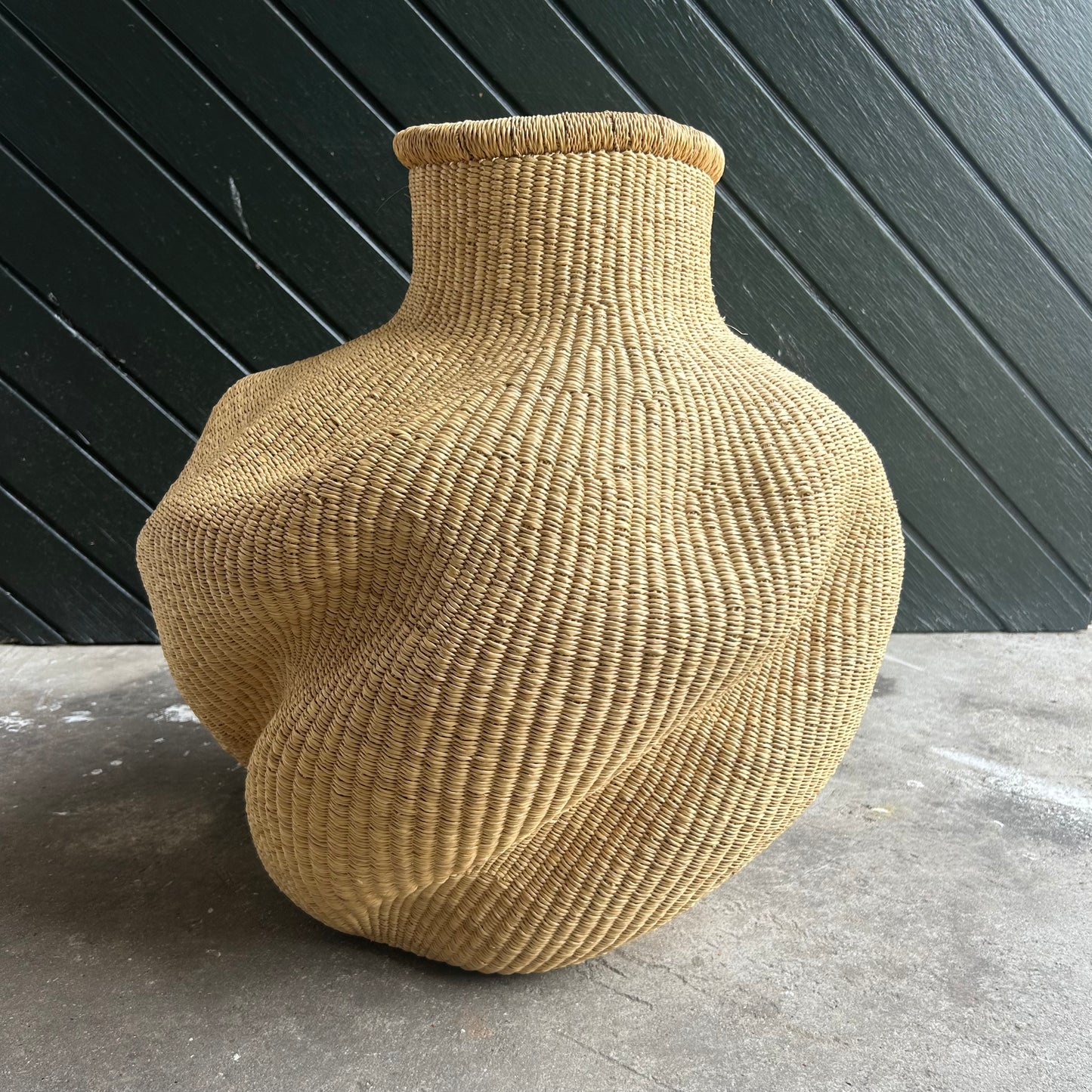 Basket for decoration, Fair Trade from Ghana