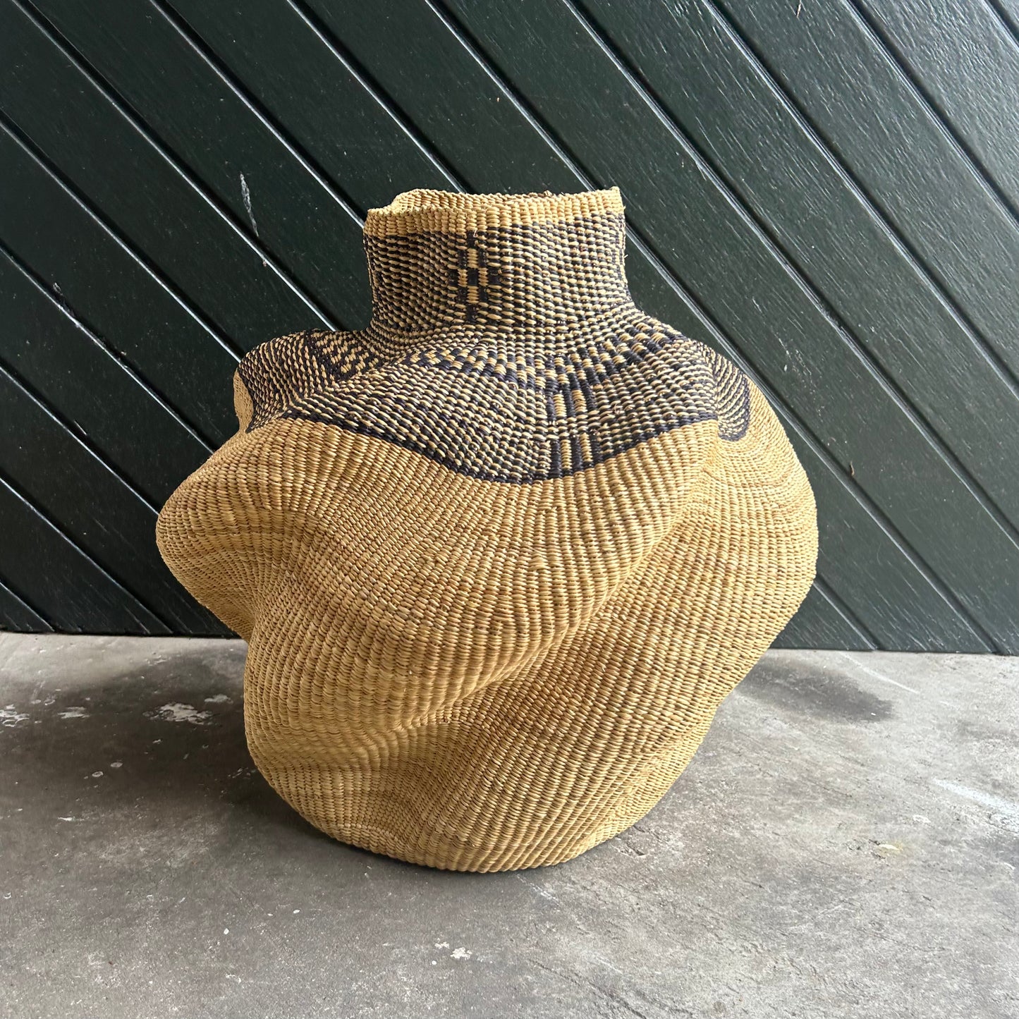 Basket for decoration, Fair Trade from Ghana