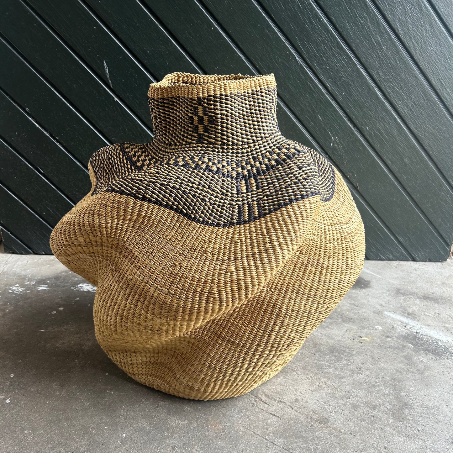 Basket for decoration, Fair Trade from Ghana