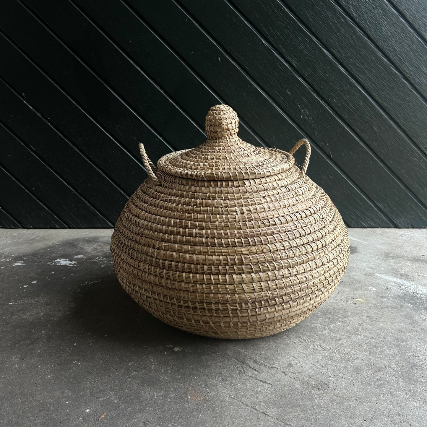 Buttede ball baskets med låg, Organic. Fair Trade, Senegal