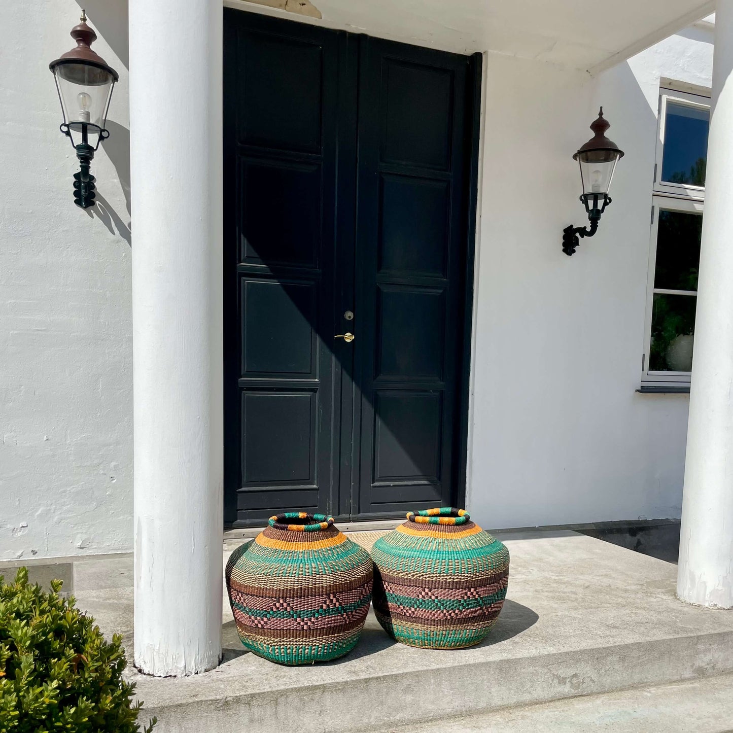 Baskets for decoration, Multicolored, Fair Trade from Ghana