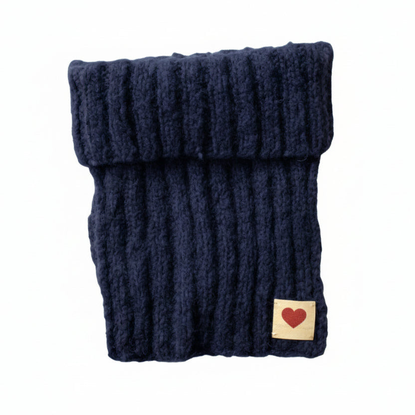 Tube i alpaka-uldblanding, blå, Burundi