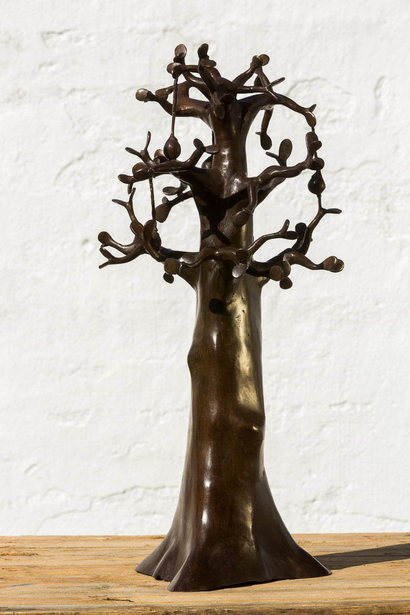 Messing kunst, Baobab træ i recycle messing. Lavet Fair Trade i Burkina Faso