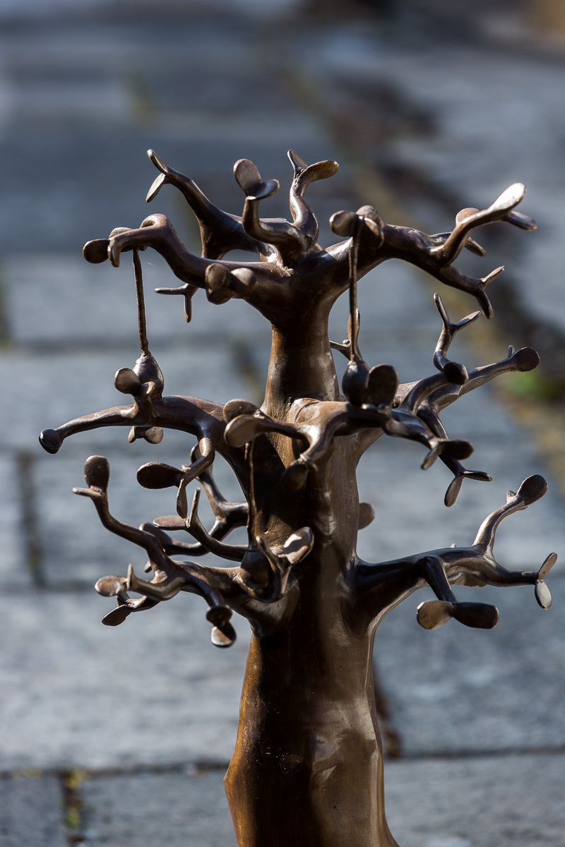 Messing kunst, Baobab træ i recycle messing. Lavet Fair Trade i Burkina Faso