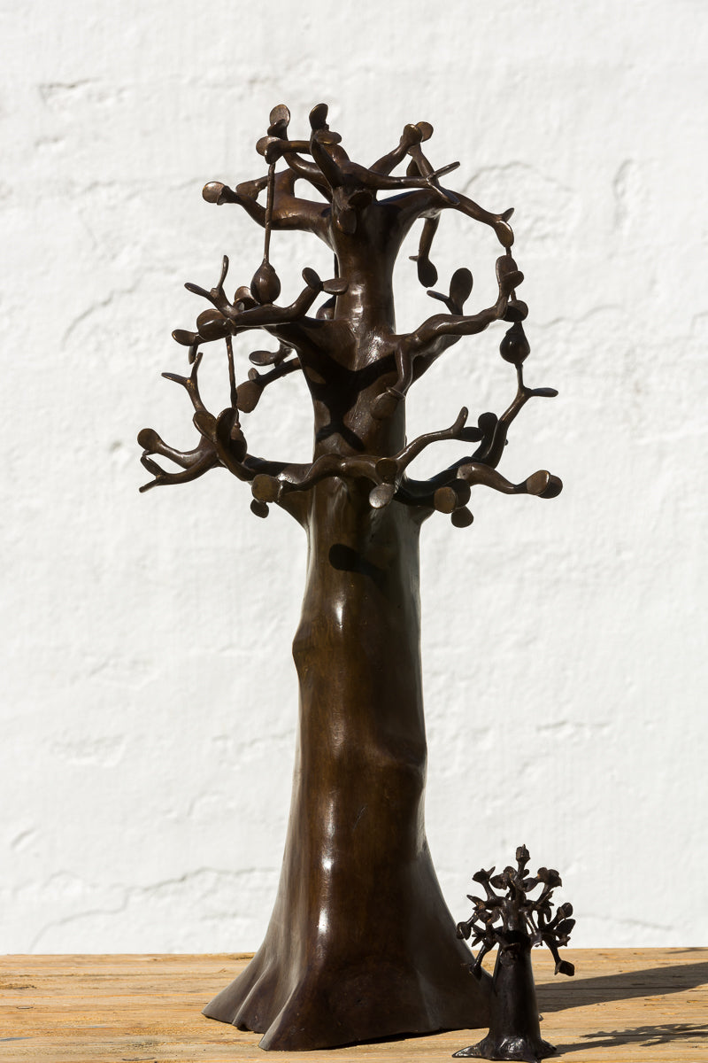 Messing kunst, Baobab træ i recycle messing. Lavet Fair Trade i Burkina Faso