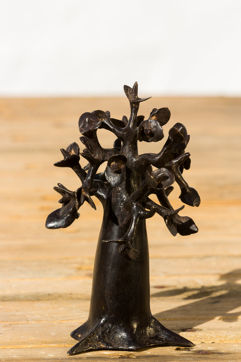 Messing kunst, Baobab træ i recycle messing. Lavet Fair Trade i Burkina Faso
