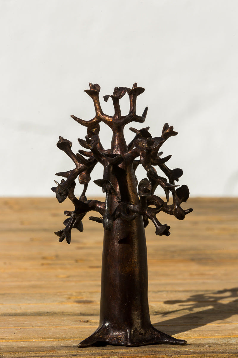 Messing kunst, Baobab træ i recycle messing. Lavet Fair Trade i Burkina Faso