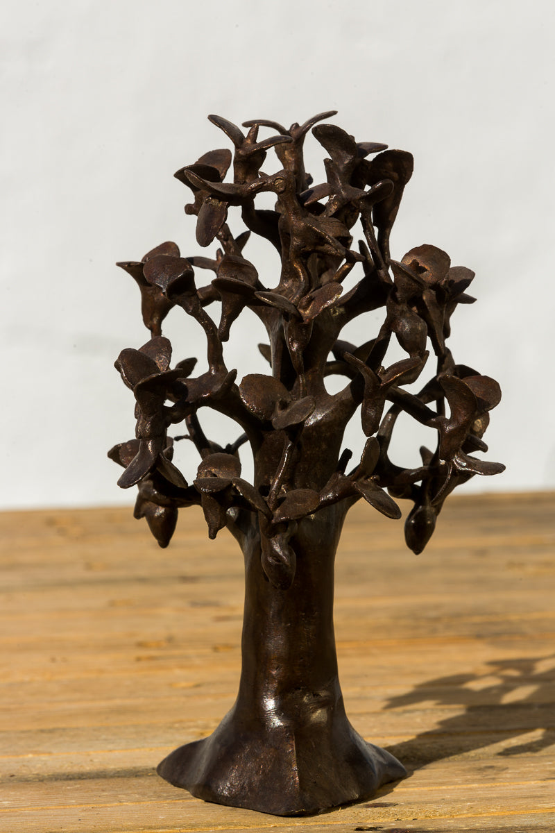 Messing kunst, Baobab træ i recycle messing. Lavet Fair Trade i Burkina Faso