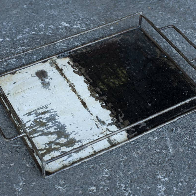 Bakker, Upcycled fra olietønder, str. M, Black & White, Burkina Faso