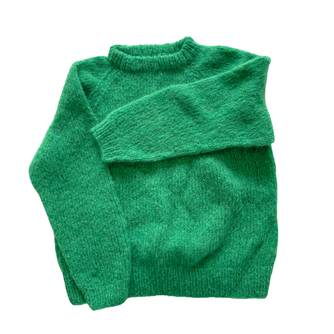 Coffee Beanies, Alpaca wool sweater, pale coral, Burundi