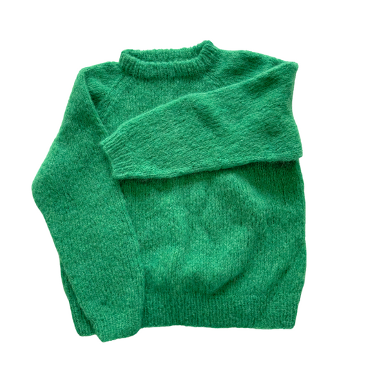 Coffee Beanies, Alpaca wool sweater, pale coral, Burundi