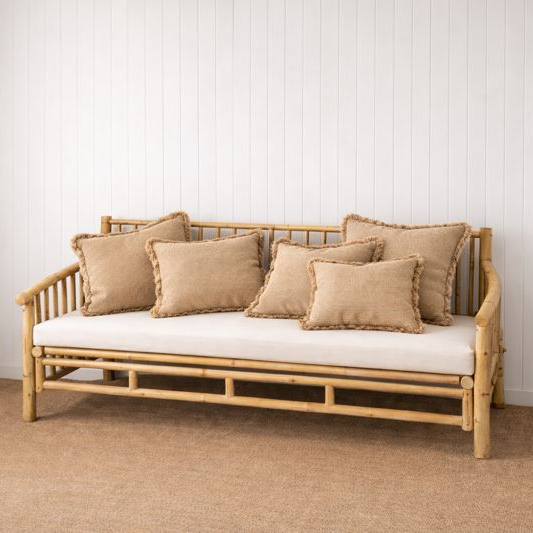 Pack of 2 pillowcases: 50x50 cm: Mocha