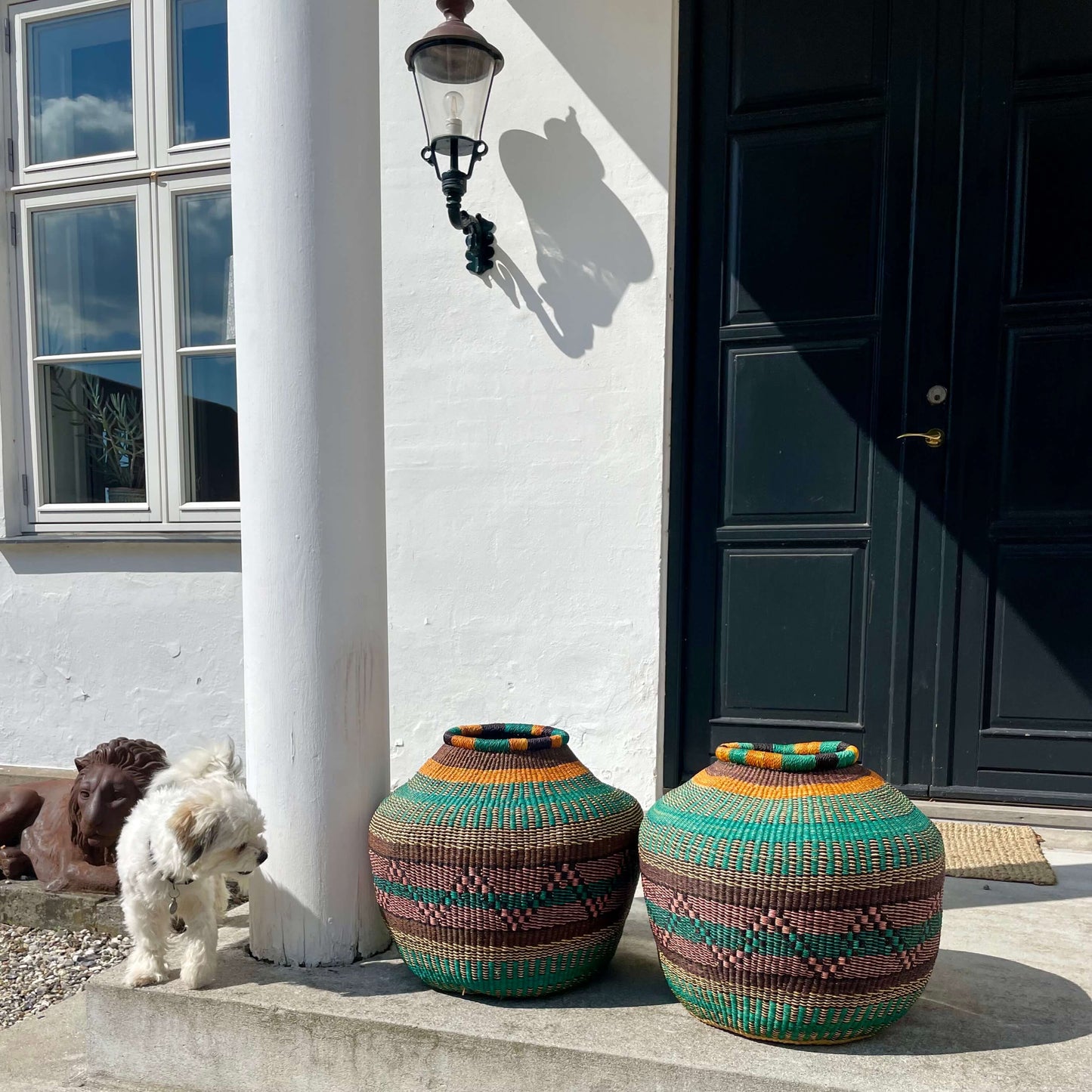 Baskets for decoration, Multicolored, Fair Trade from Ghana