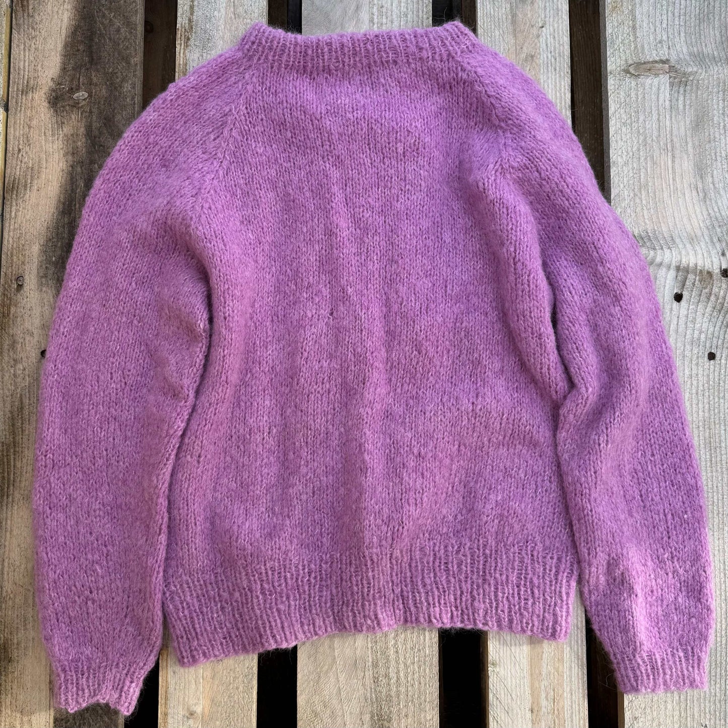 Coffee Beanies, Alpaca wool sweater, pale coral, Burundi