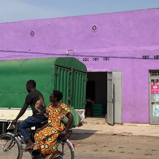Coffee Beanies, Alpaca wool sweater, pale coral, Burundi