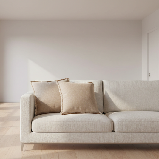 Pakke med 2 pudebetræk: 50x50 cm: Mokka