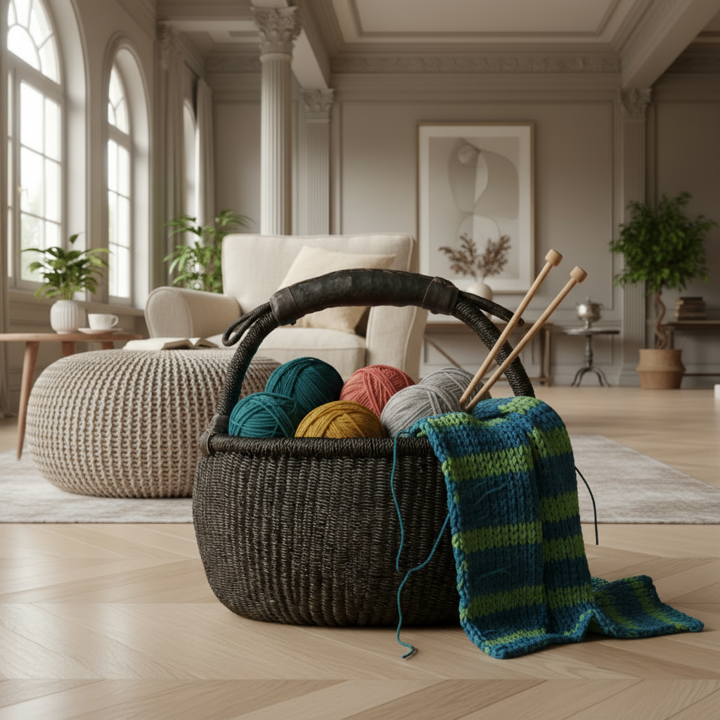 Bolga kurv. Sort. Fair Trade, Ghana