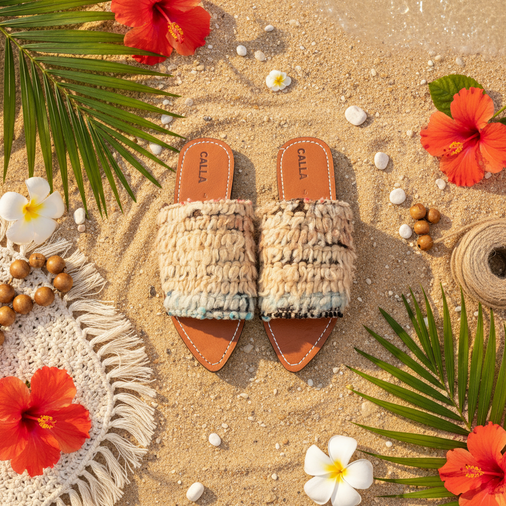 Babouche slippers, str. 41 fra Marokko