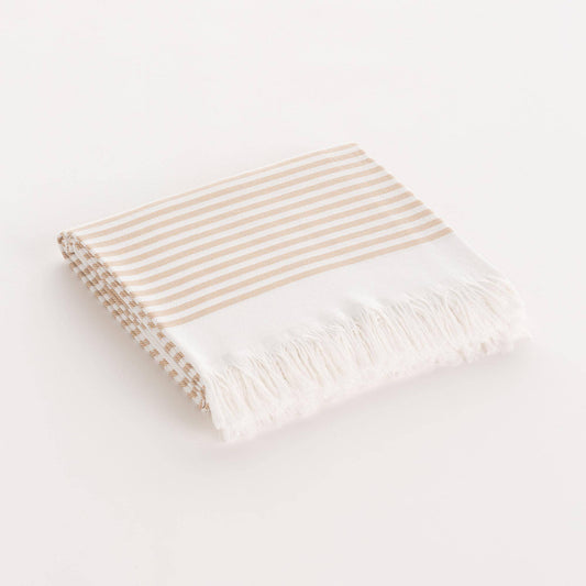 Strandhåndklæde-sarong: Beige / 90x180 cm