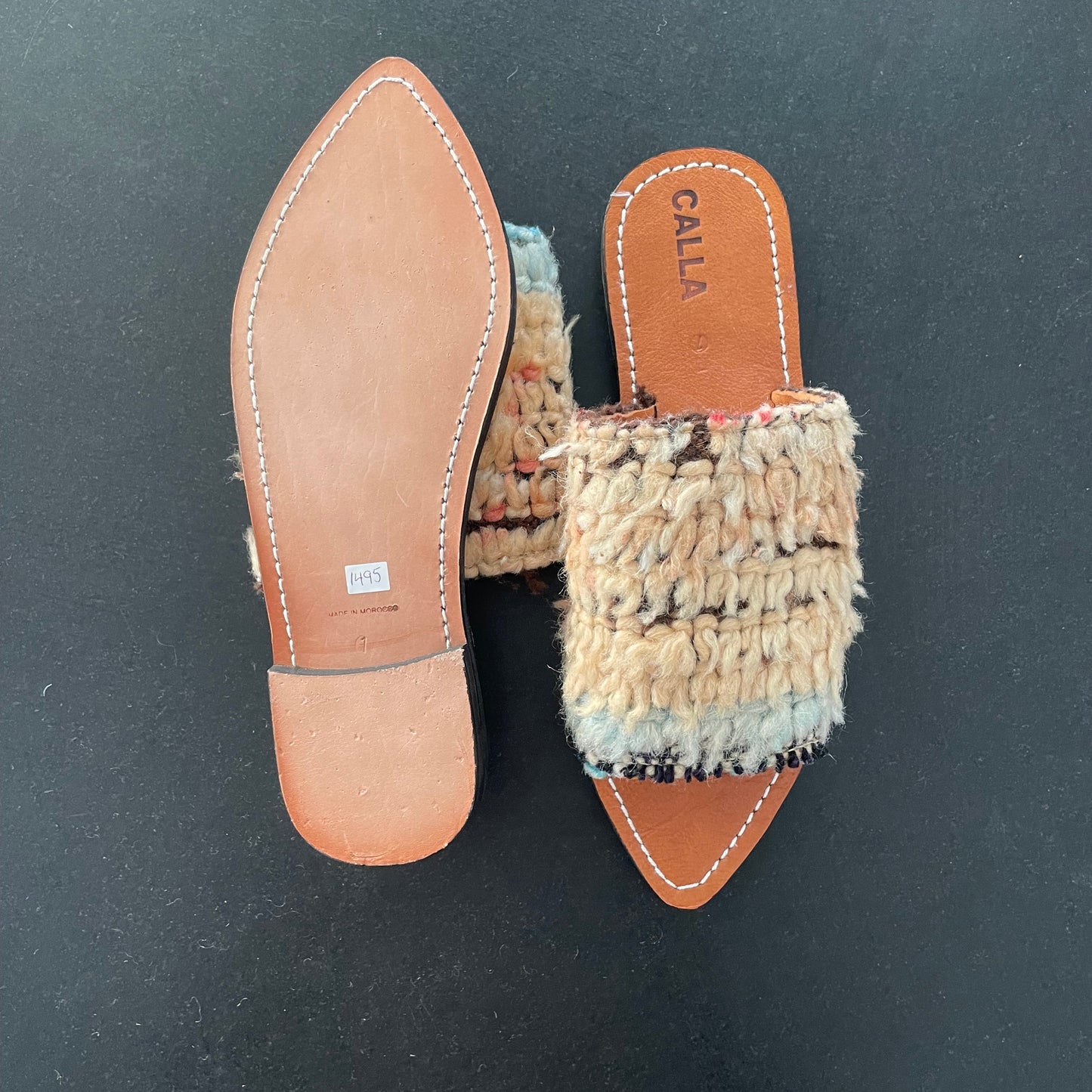 Babouche slippers, str. 41 fra Marokko