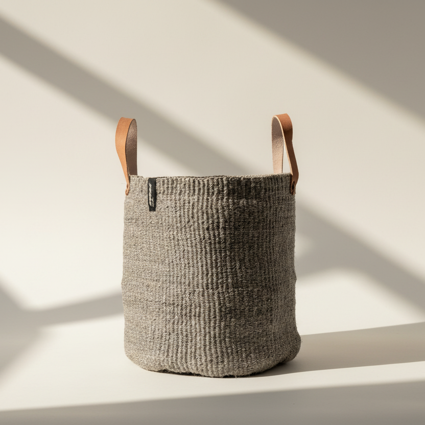 Kurv, Lys grå, str. M, Kenya