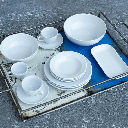 Bakker, Upcycled fra olietønder size S, Blue & White, Burkina Faso