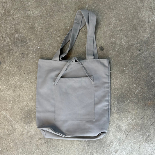 Tote bag in strong canvas, Grey, Senegal