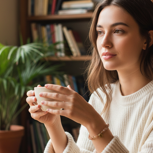 Armbånd i perler, "Sun stone"
