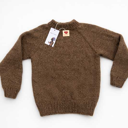 Coffee Beanies, Alpaka uld sweater, Brun, Burundi