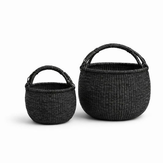 Bolga kurv. Sort. Fair Trade, Ghana