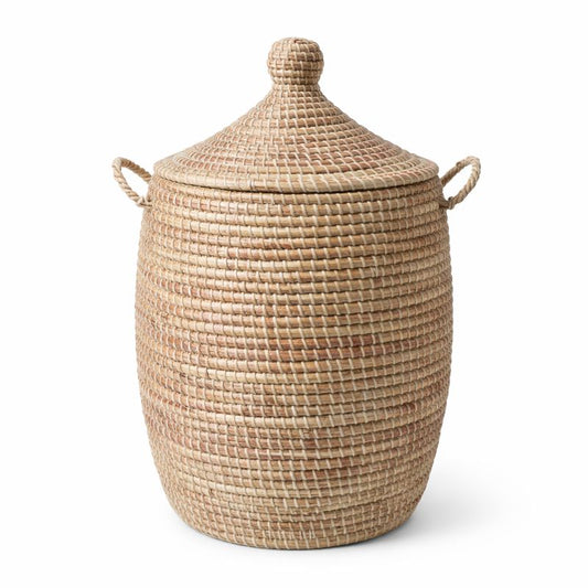 Vasketøjskurv, Organic med låg. Fair Trade, Senegal