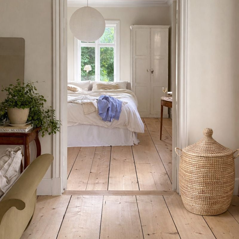 Vasketøjskurv, Organic med låg. Fair Trade, Senegal