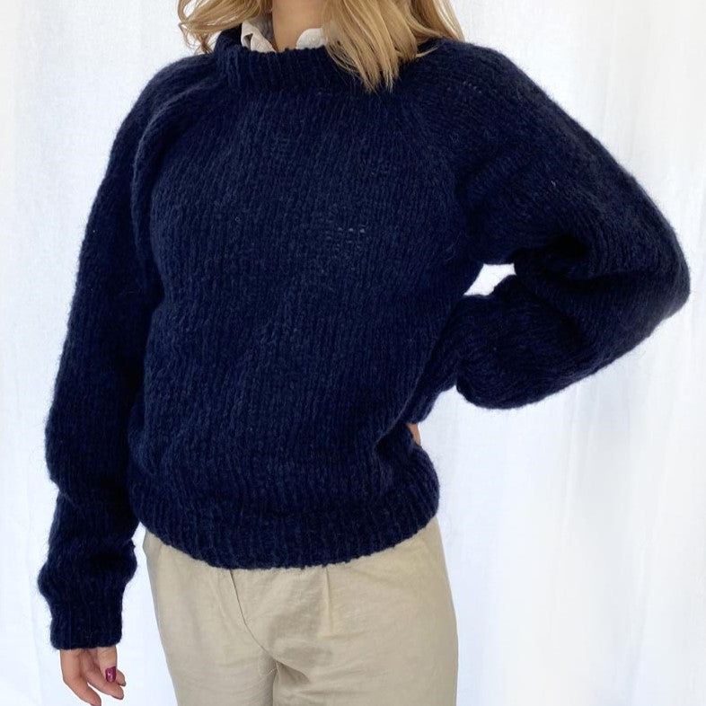 Coffee Beanies, Alpaca wool sweater, pale coral, Burundi