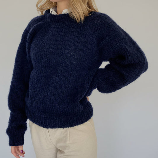 Coffee Beanies, Alpaka uldsweater, mørk blå, Burundi