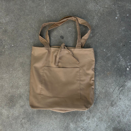 Tote bag in strong canvas, Mocha, Senegal