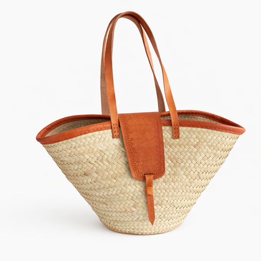Basket bag in nature, Fair Trade, Ghana