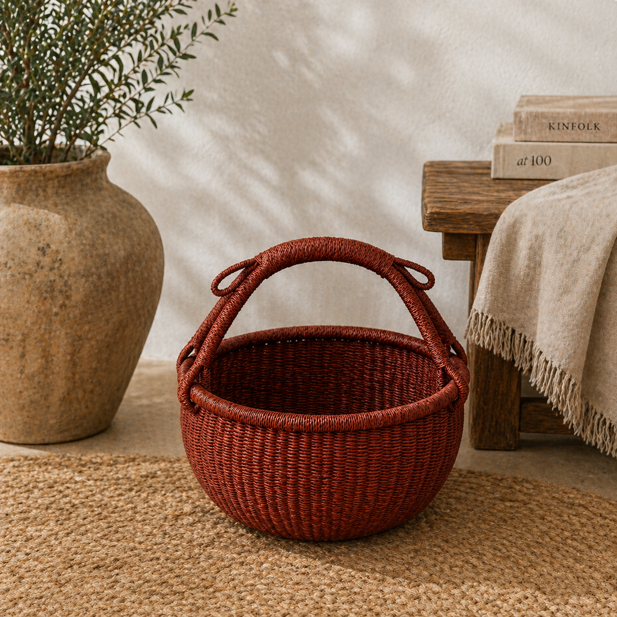 Bolga basket. Mocha