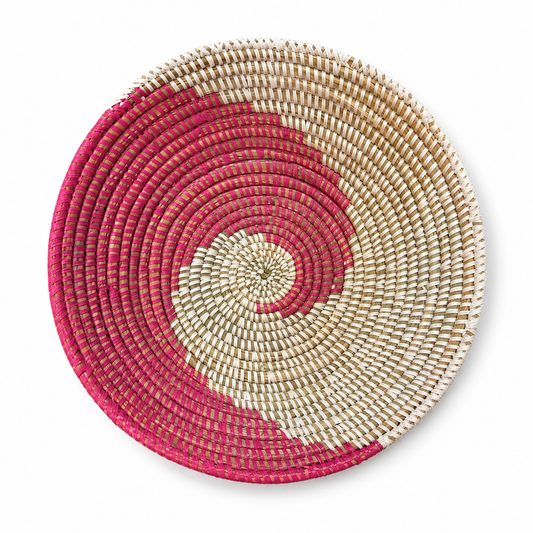 Brødbakke, hvid og pink