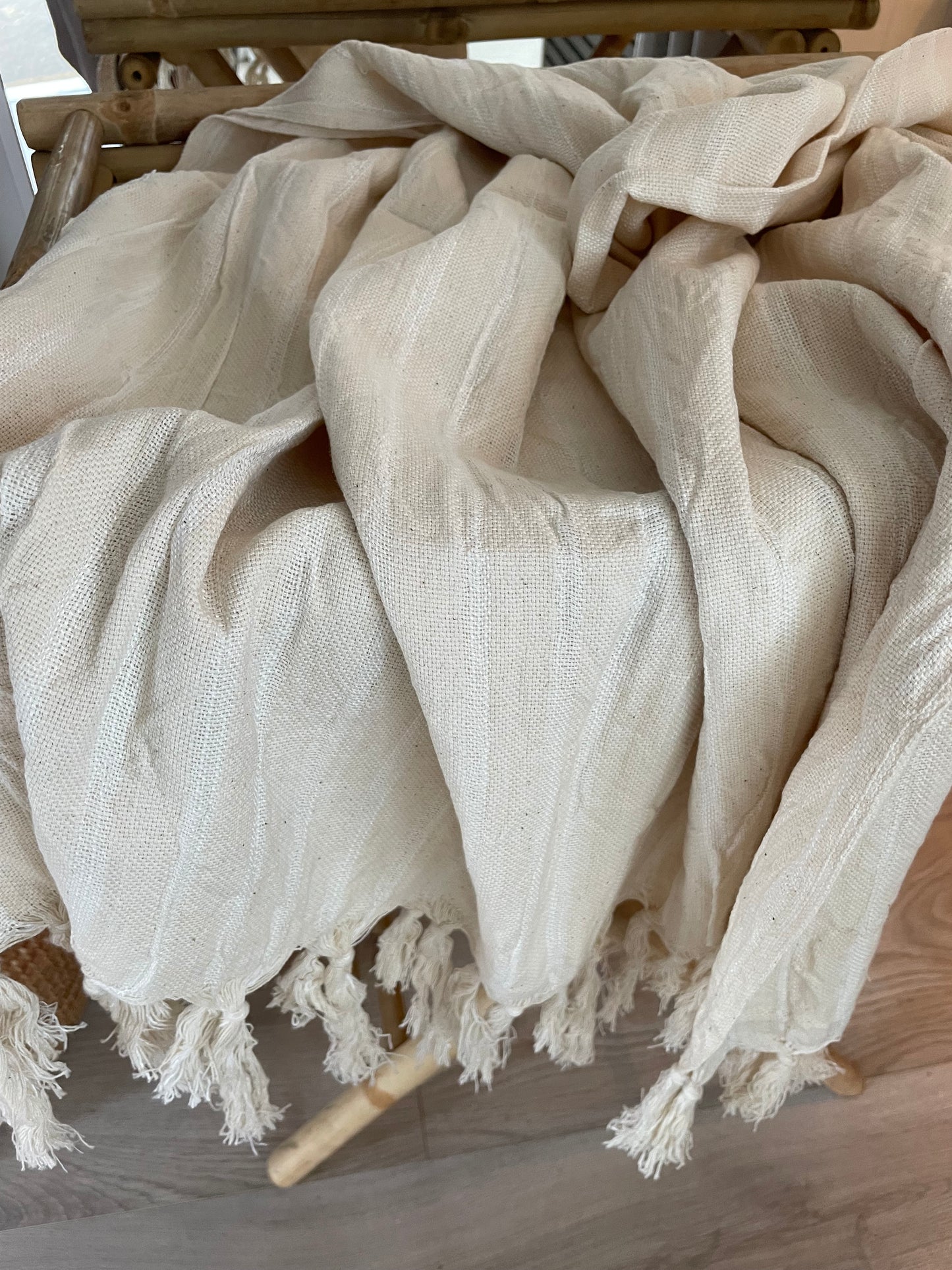 Hamam vævede håndklæder i 100% lokal høstet bomuld. Fair Trade fra Syrien