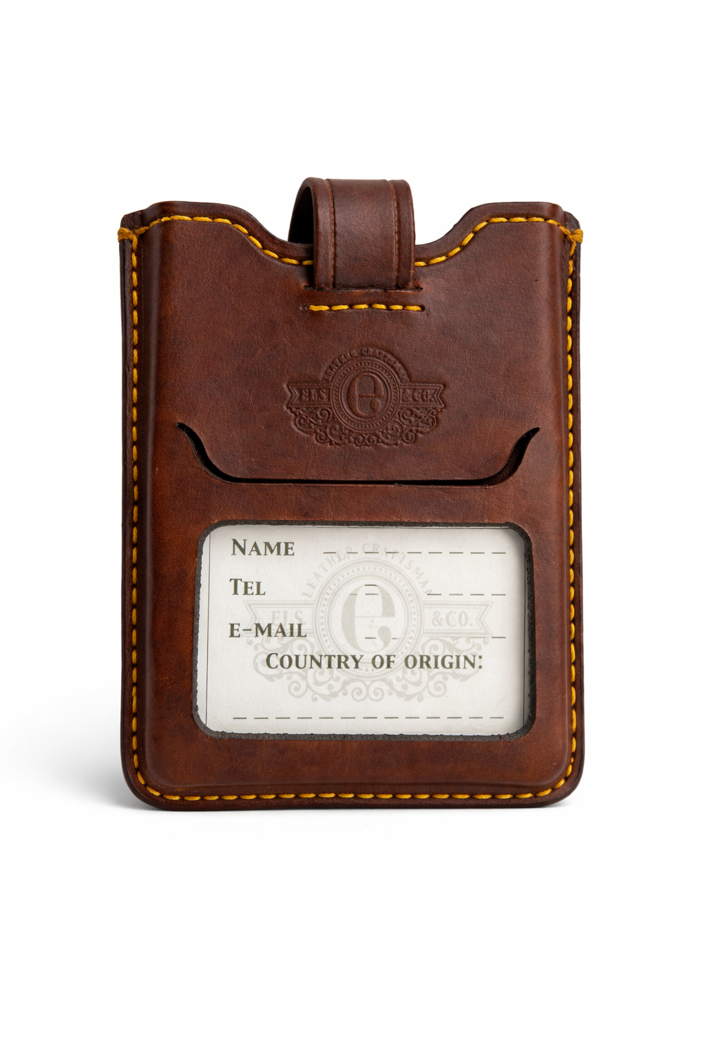 Rejsepas etui i læder med plads til kreditkort, Sydafrika