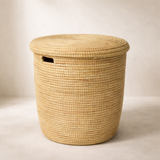 Kurvebord / vasketøjskurv (XL). Fair Trade, Senegal